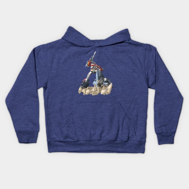 Optimus Prime Kids Hoodie by Sebasp